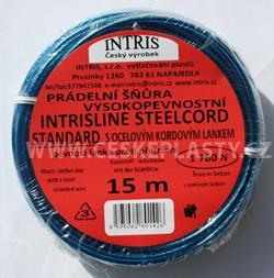 Značková vysokopevnstní šňůra na prádlo s ocelovým lankem INTRISLINE STEELCORD STANDARD 15 m